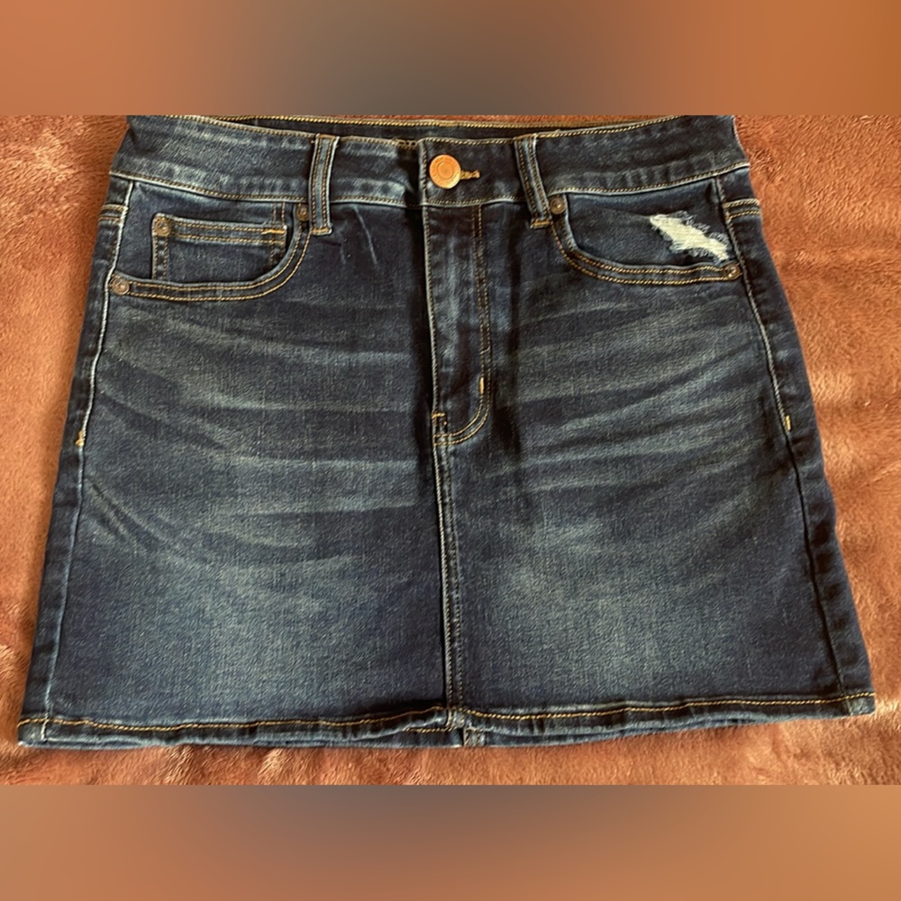 American Eagle denim mini skirt